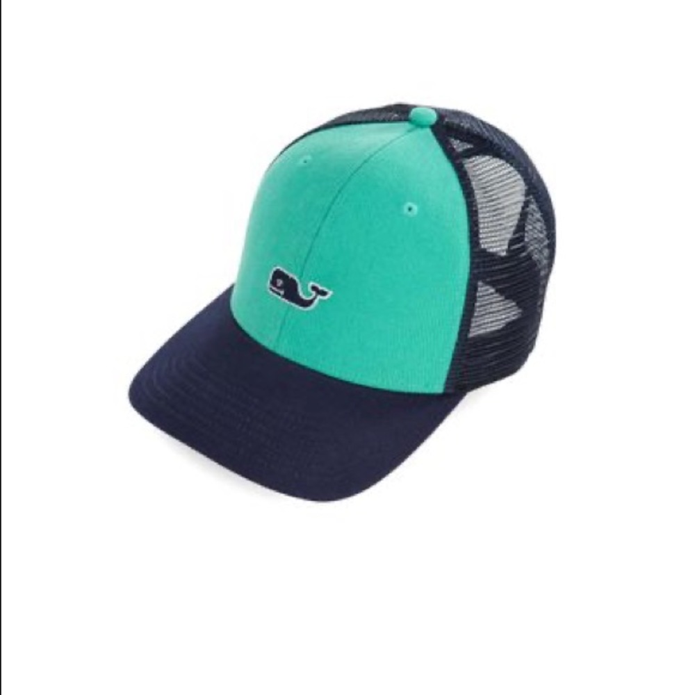 Vineyard Vines Green High Profile Trucker hat